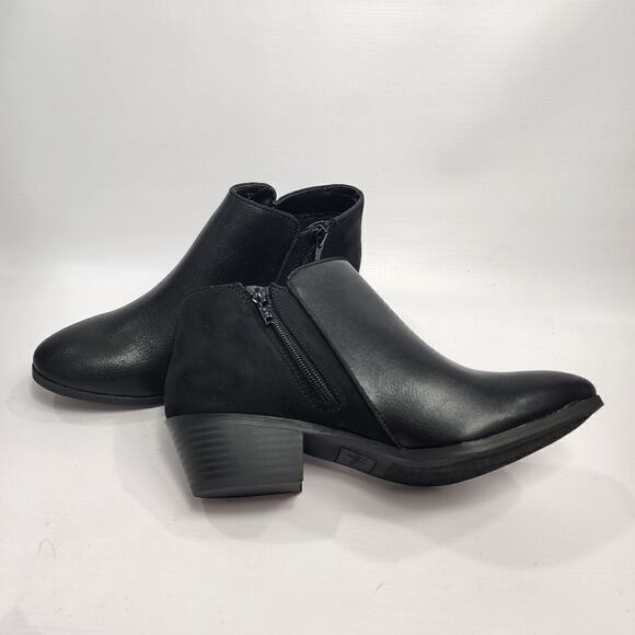 Style & Co Wiley Black Faux Leather Womens Booties 7W - Picture 6 of 10